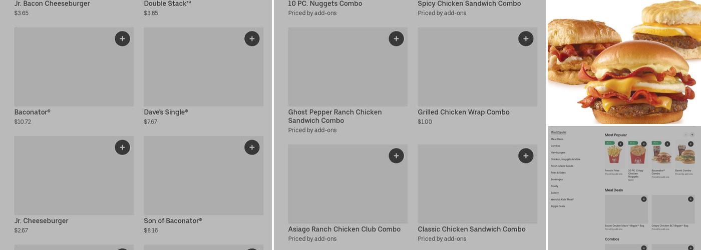 Wendy's Menu