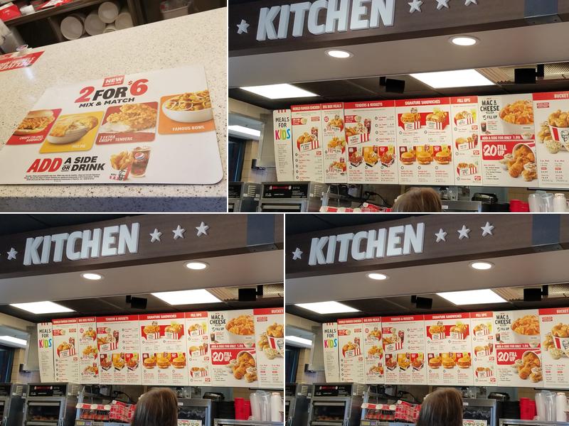 KFC Menu