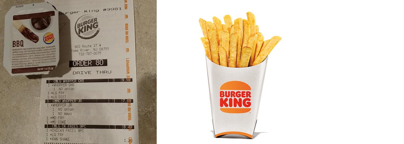 Burger King Menu