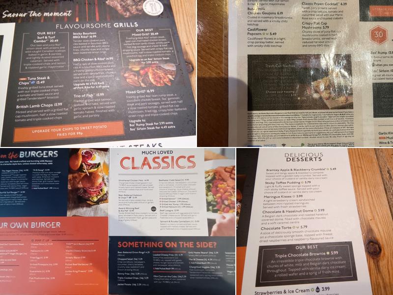 Monkey Puzzle Beefeater Menu