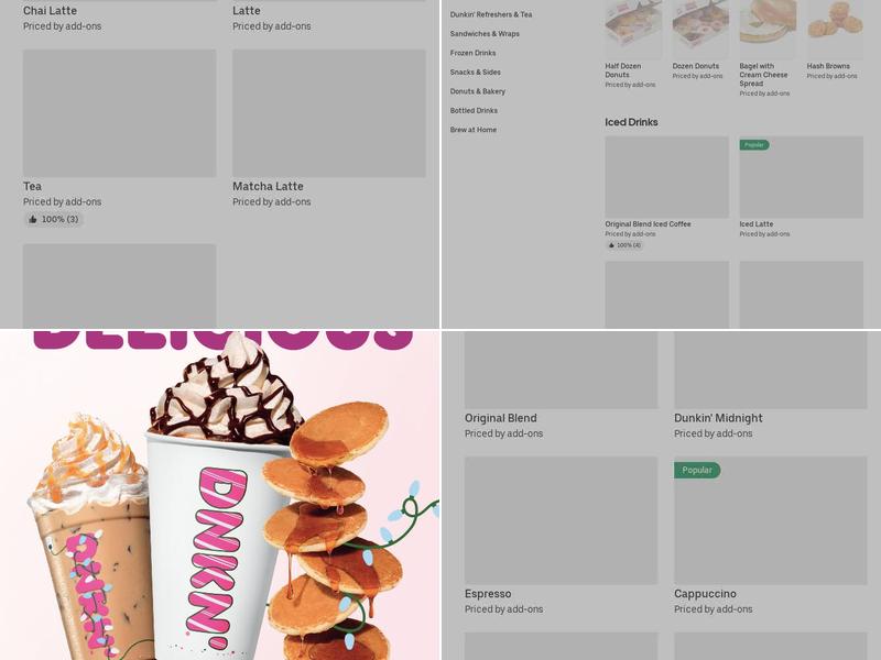 Dunkin' Menu