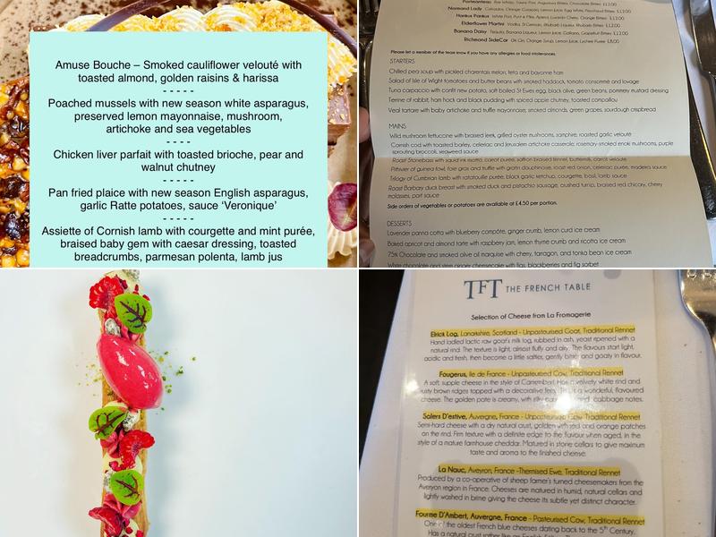 The French Table Menu