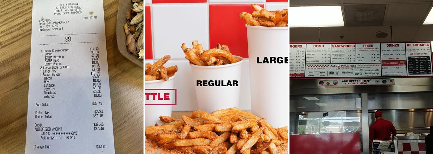 Five Guys Menu
