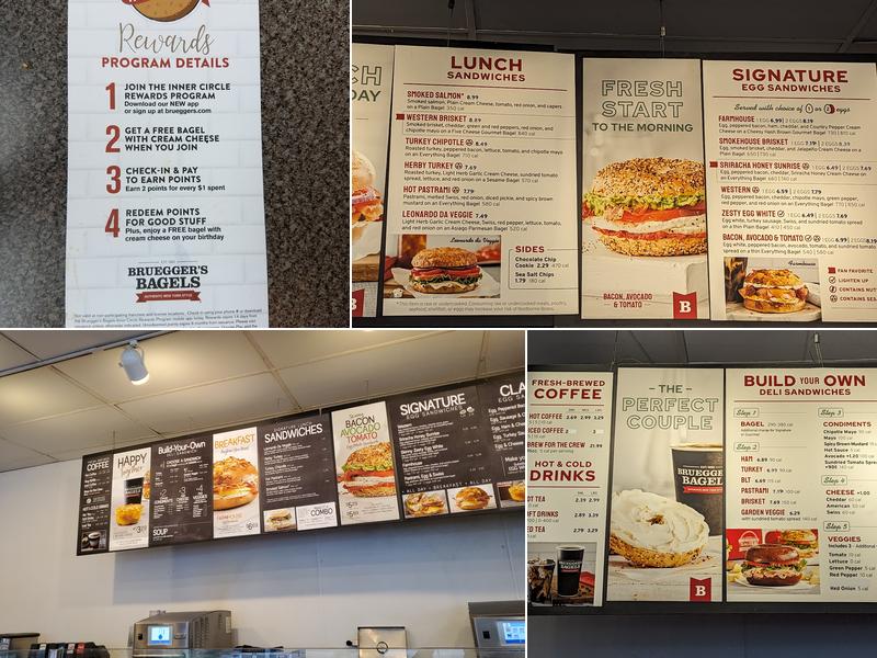 Bruegger's Bagels Menu