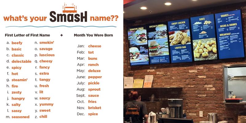 Smashburger Menu