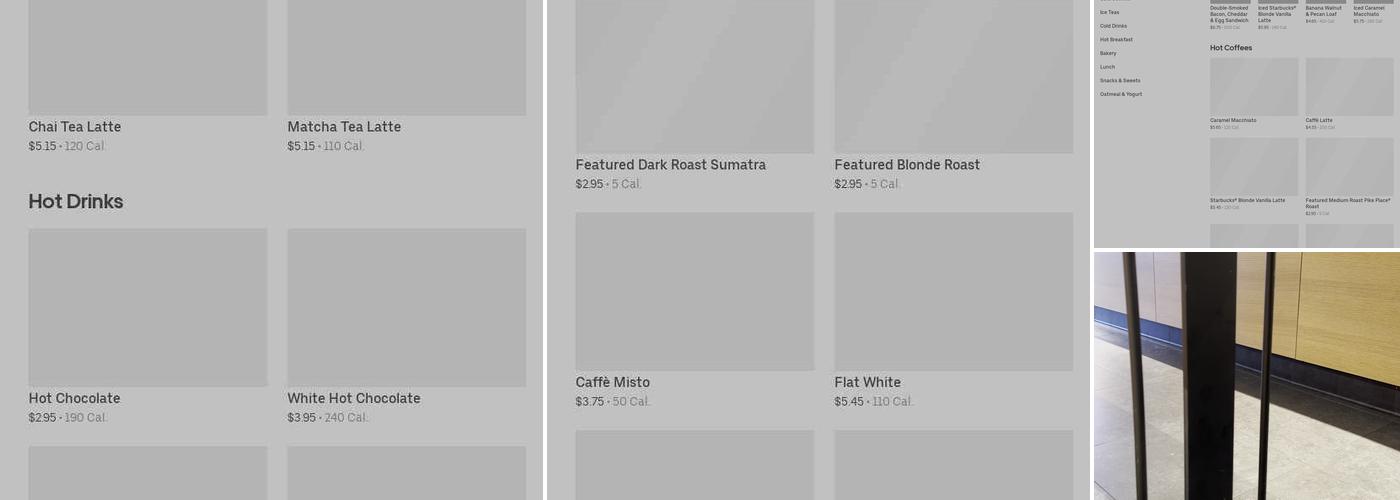 Starbucks Menu