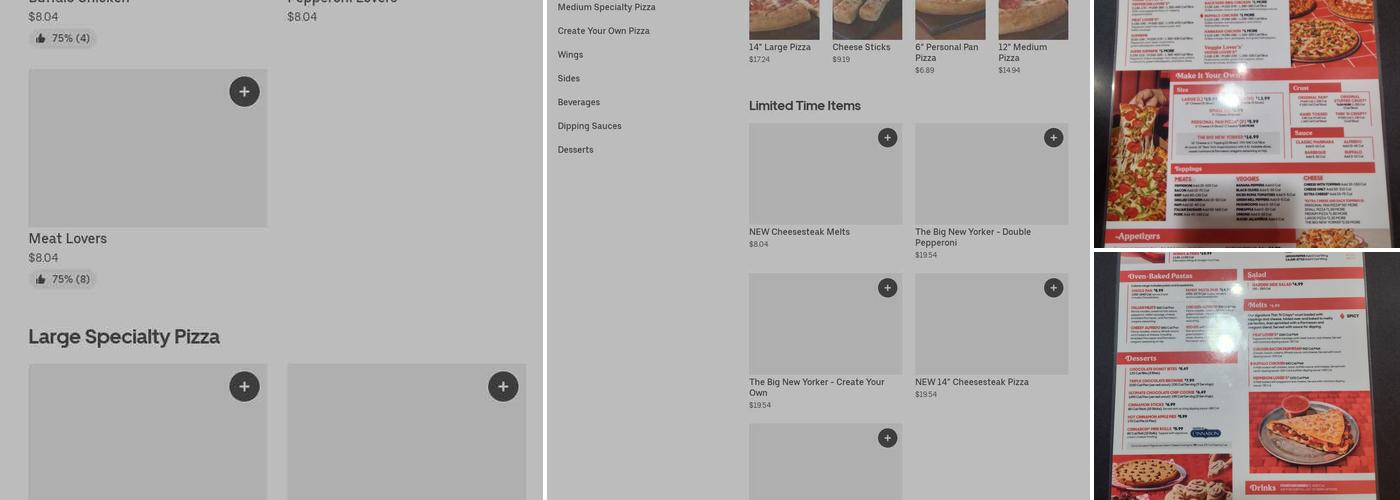 Pizza Hut Menu