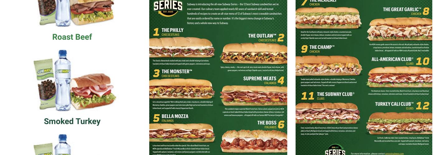 Subway Menu