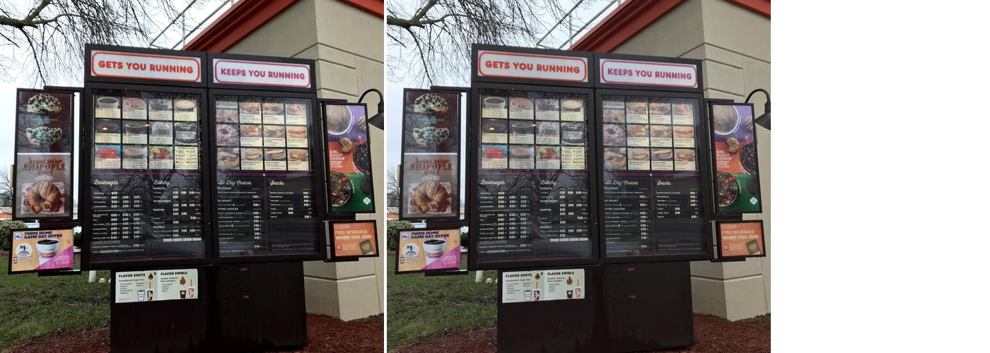Dunkin' Menu