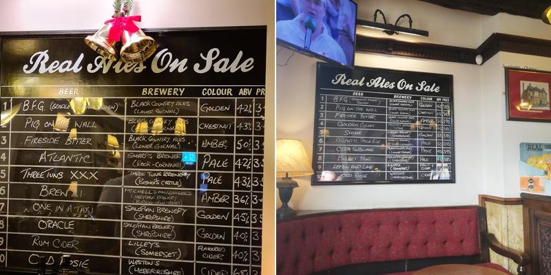 The Three Horseshoes Menu