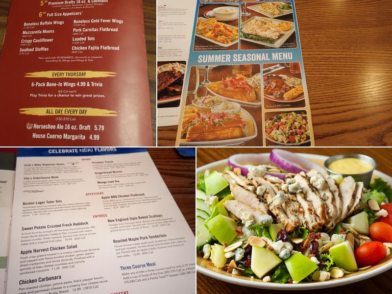 99 Restaurants Menu