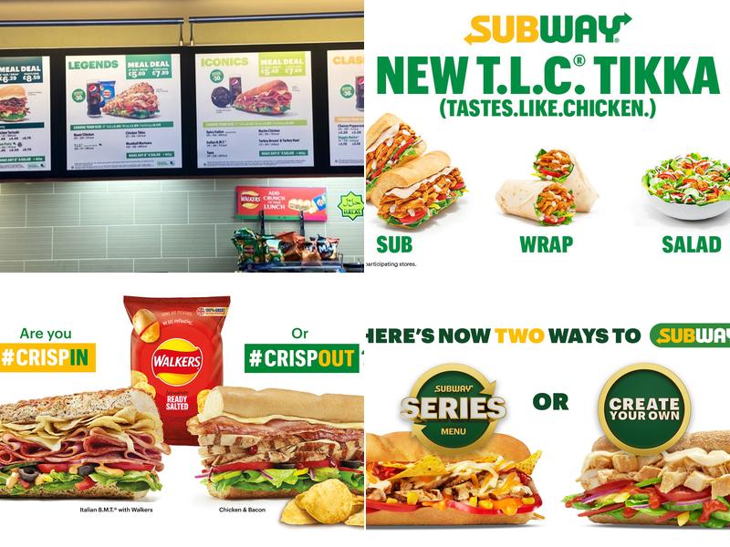Subway Menu