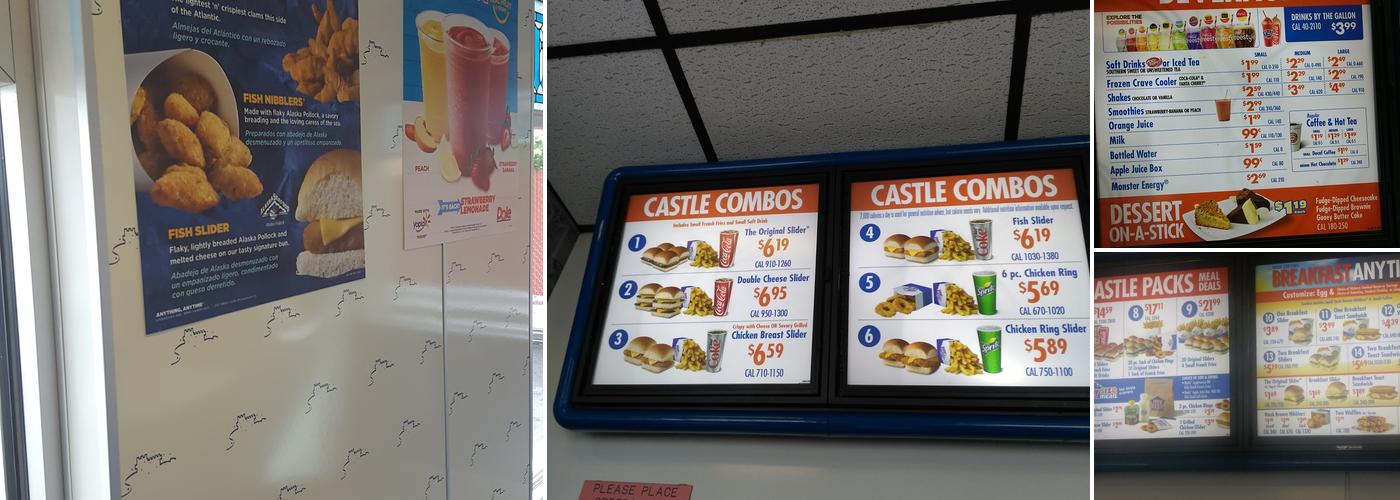 White Castle Menu