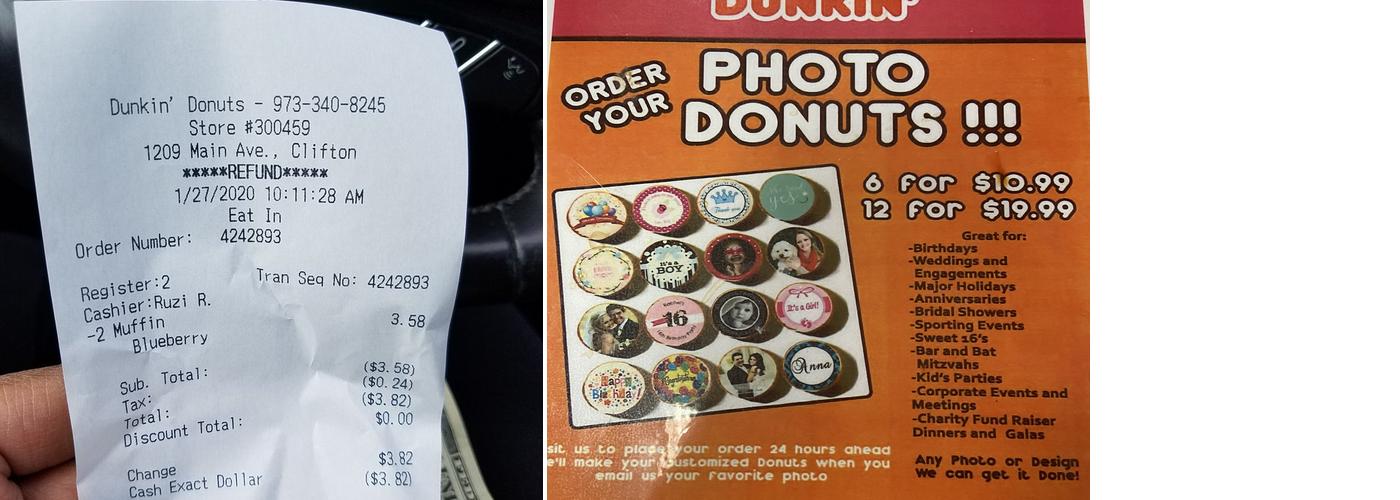Dunkin' Menu