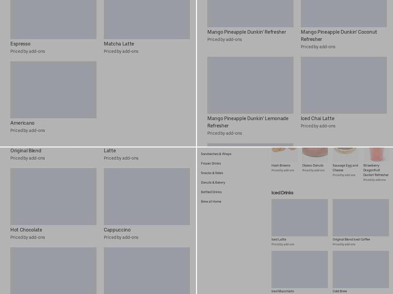 Dunkin' Menu