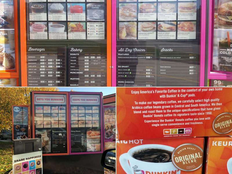 Dunkin' Menu