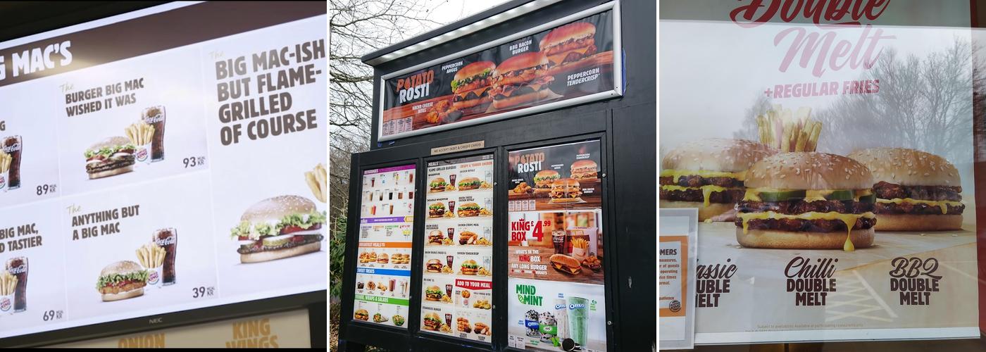 Burger King Menu