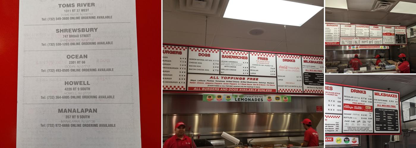 Five Guys Menu