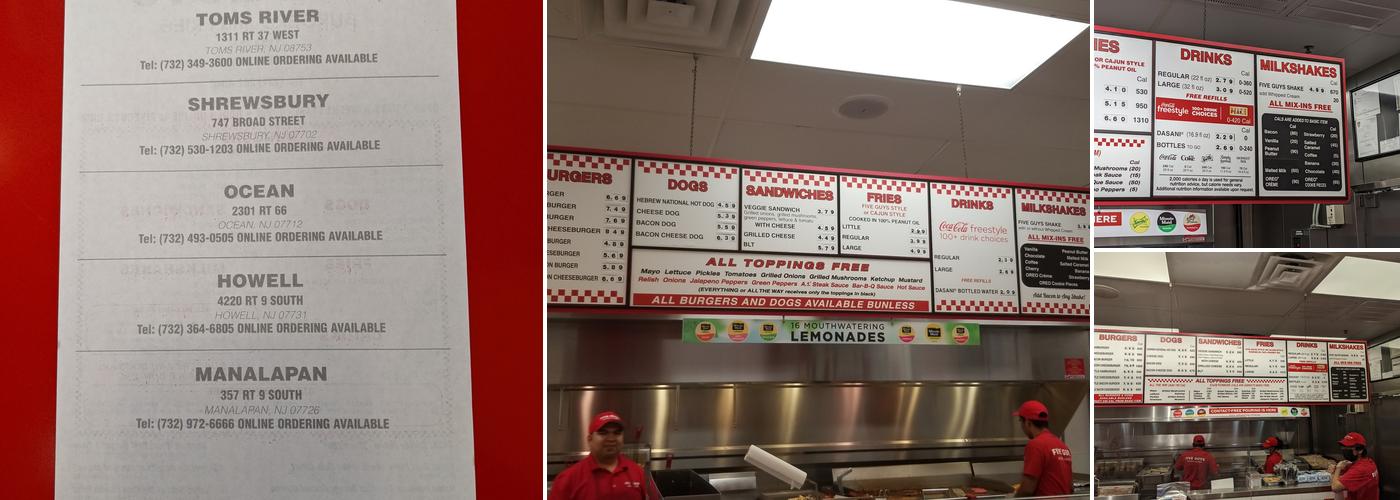Five Guys Menu
