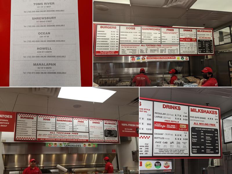 Five Guys Menu