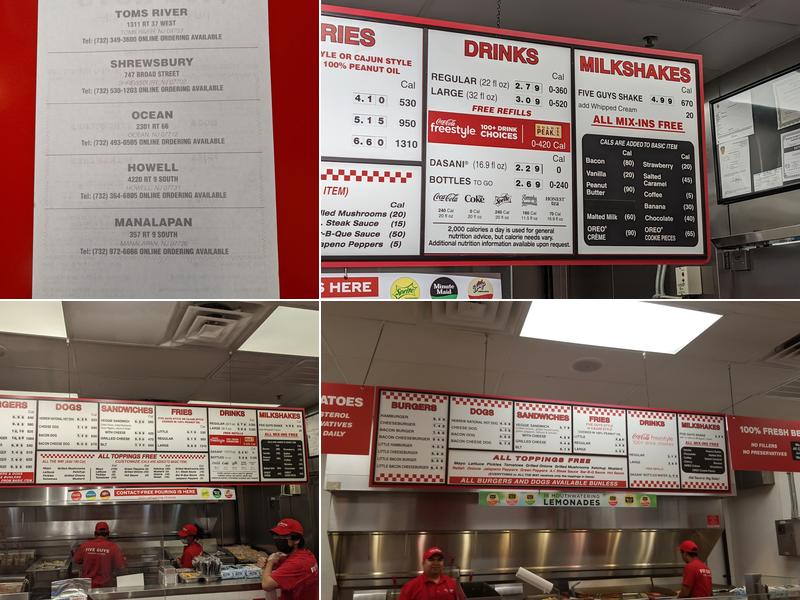 Five Guys Menu