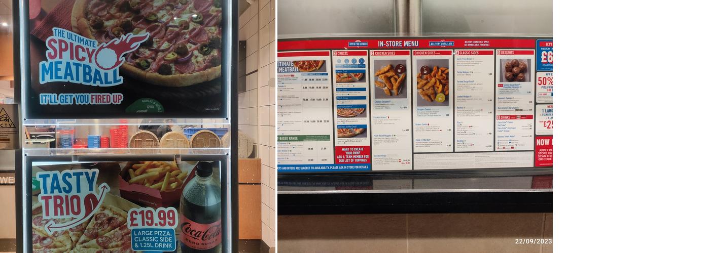 Domino's Pizza - Upton Menu