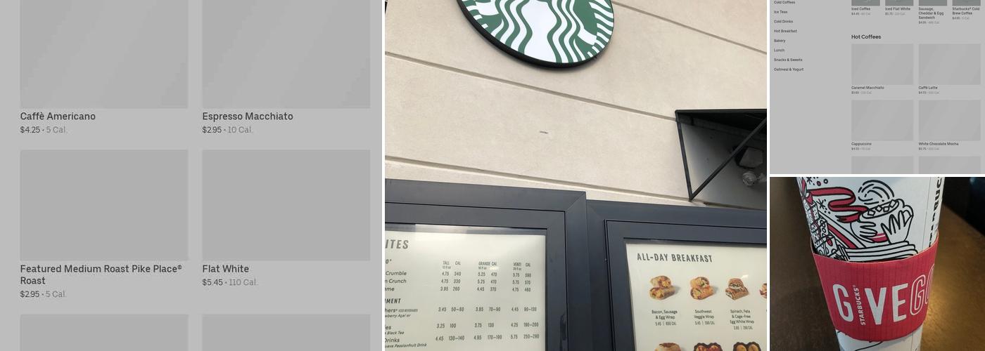 Starbucks Menu