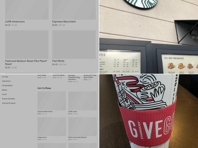 Starbucks Menu