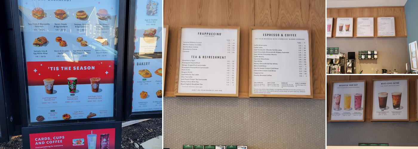 Starbucks Menu