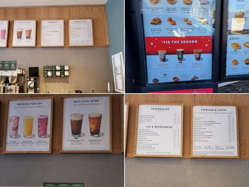 Starbucks Menu