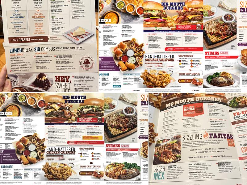Chili's Grill & Bar Menu