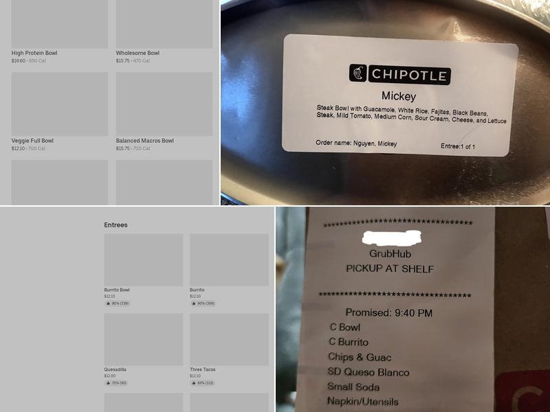 Chipotle Mexican Grill Menu