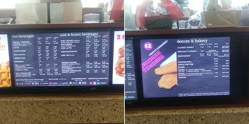 Dunkin' Menu