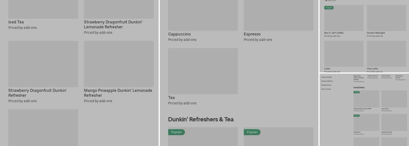 Dunkin' Menu