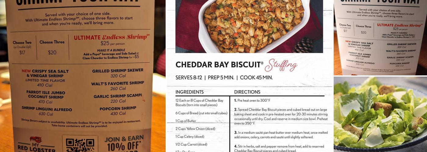 Red Lobster Menu