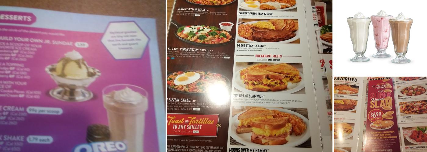 Denny's Restaurant Menu
