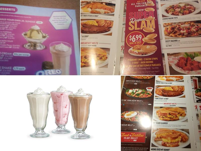 Denny's Restaurant Menu