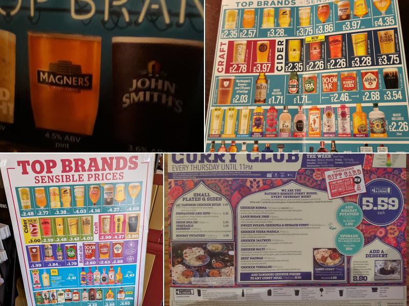 The Giddy Bridge - JD Wetherspoon Menu