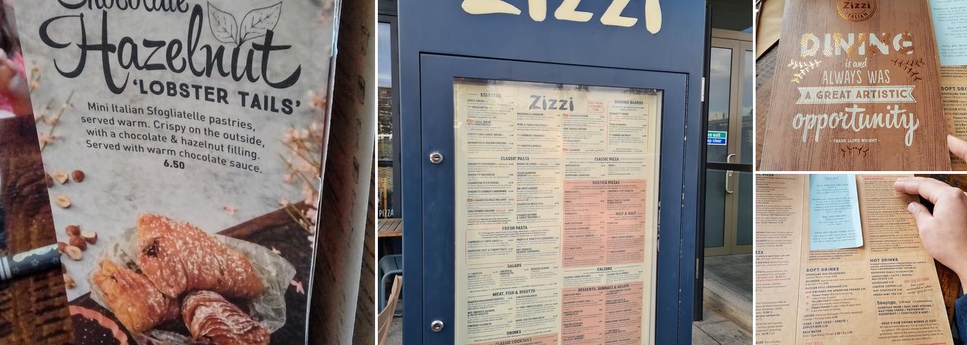 Zizzi - Southampton Menu