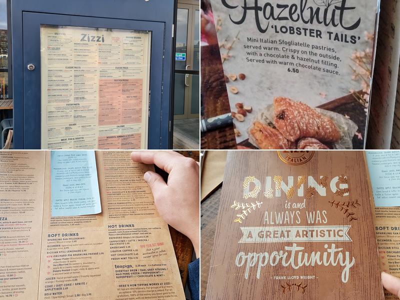 Zizzi - Southampton Menu