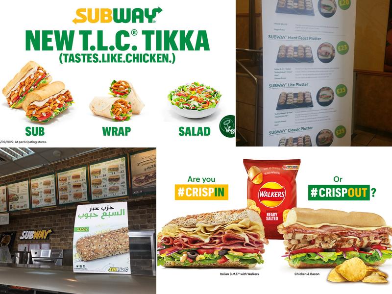 Subway Menu