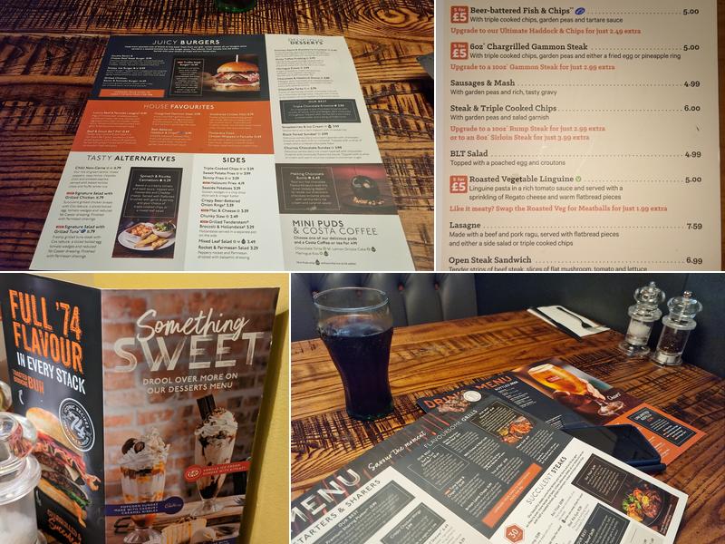 The Hut Beefeater Menu