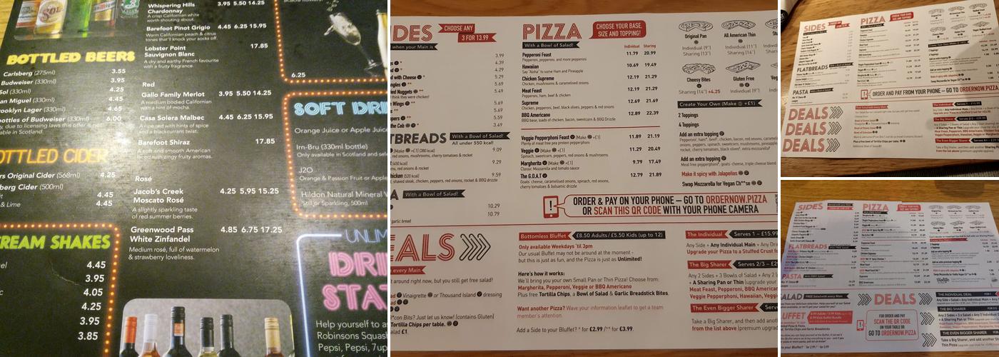 Pizza Hut Restaurants Menu