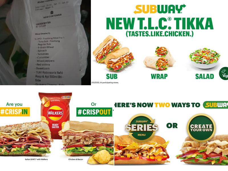 Subway Menu