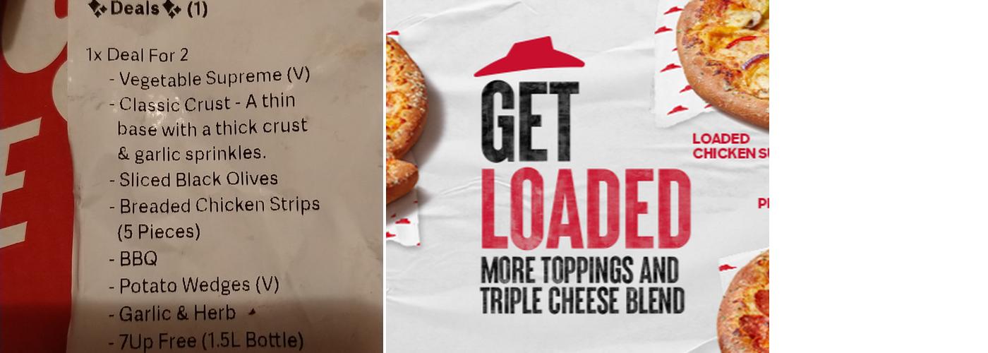 Pizza Hut Delivery Menu