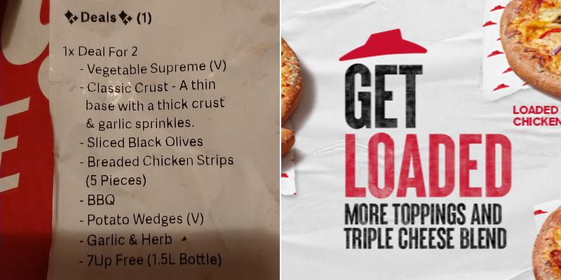 Pizza Hut Delivery Menu