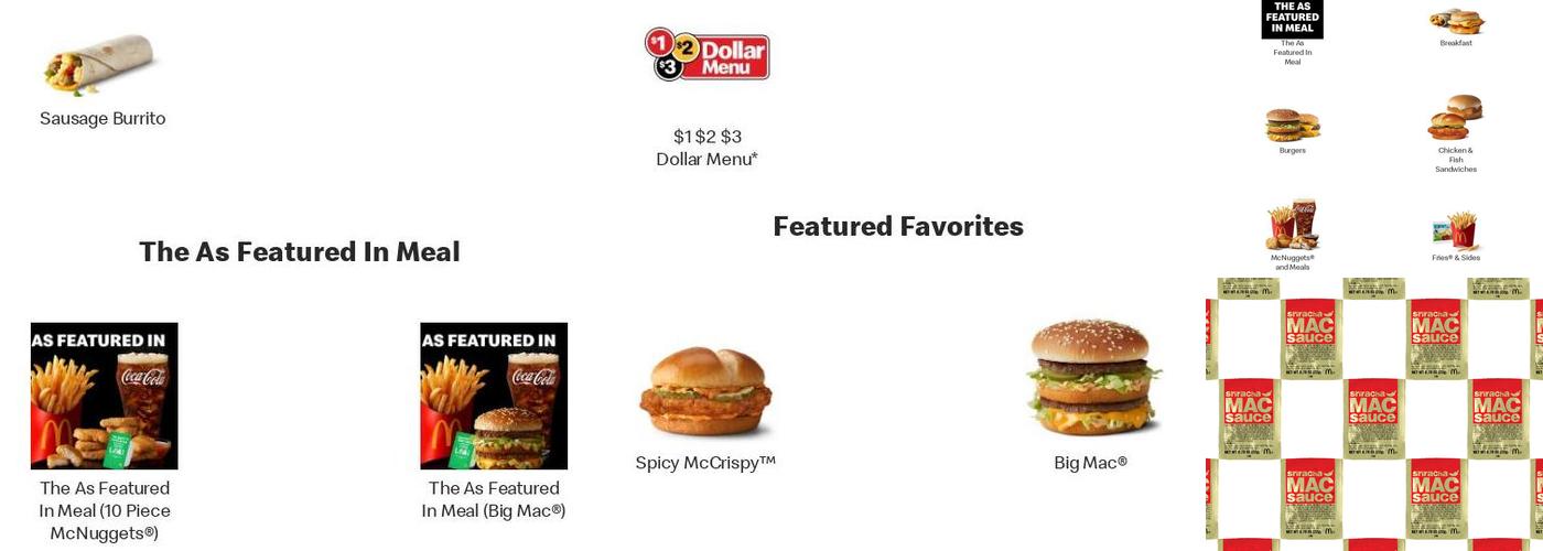 McDonald's Menu