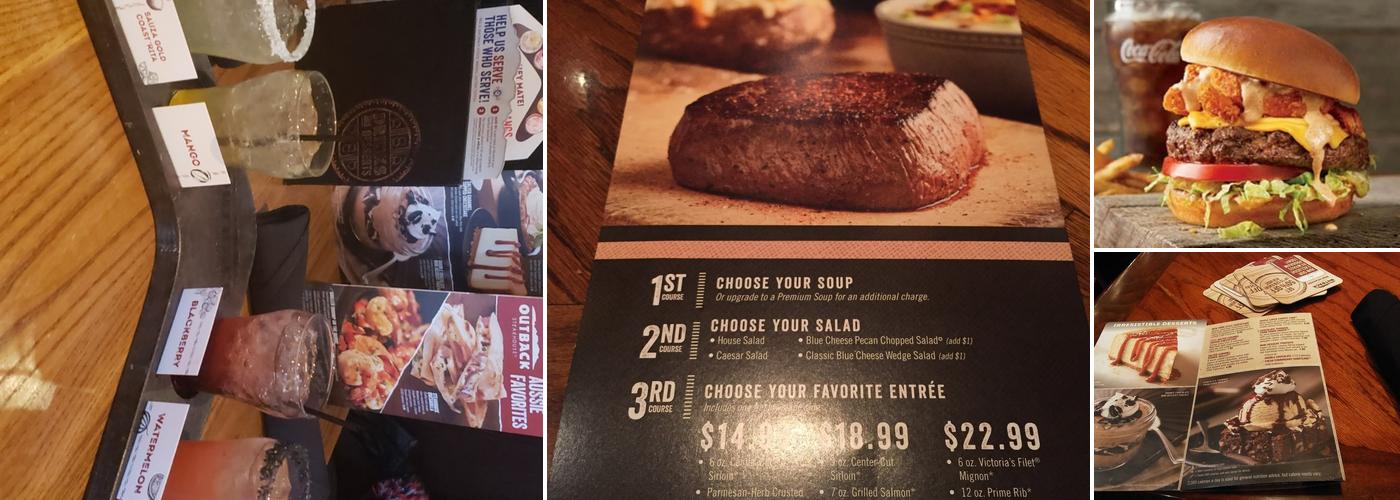 Outback Steakhouse Menu