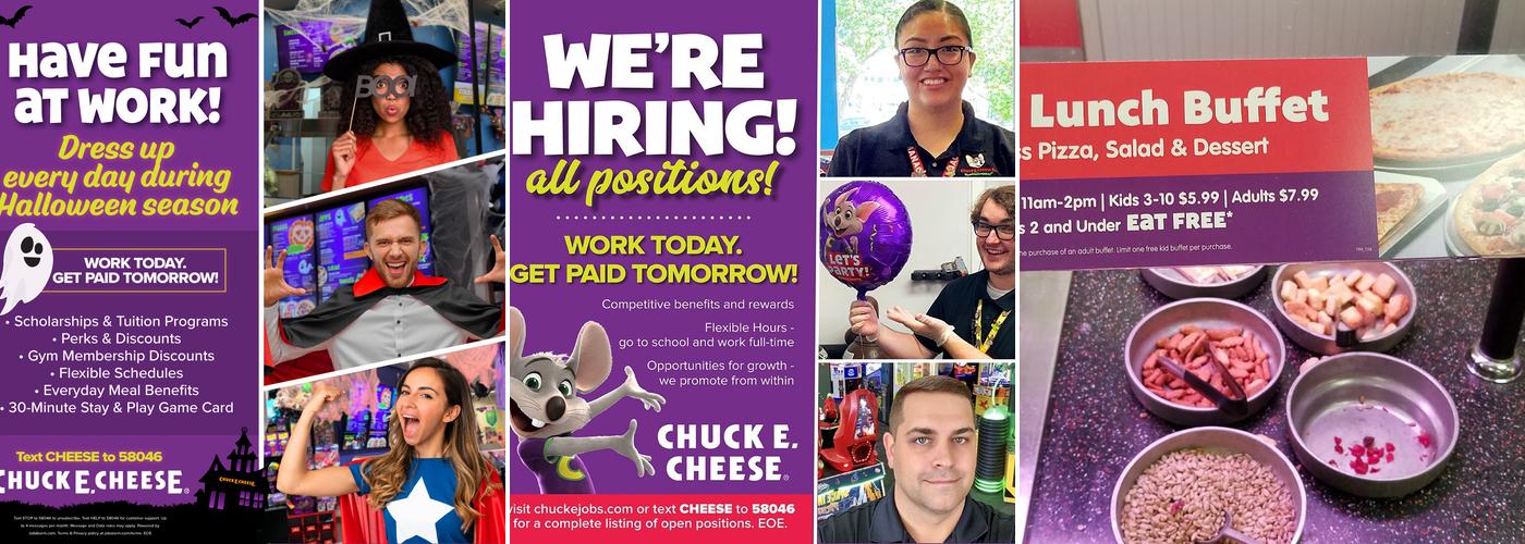 Chuck E. Cheese Menu