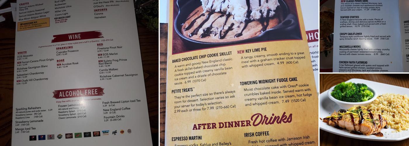 99 Restaurants Menu